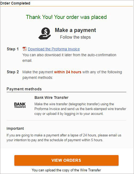 Step 3.Make Payment