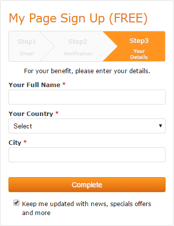Enter Your Personal Information