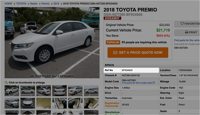 BE FORWARD Japanese Used Cars for Sale