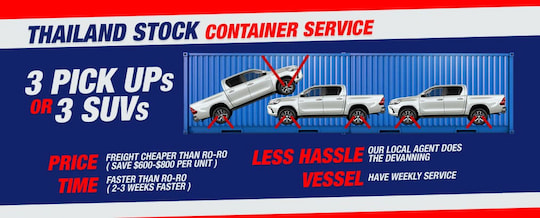 Thailand Stock Container Service