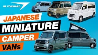 NEW 2025 🔥 4WD and EV MINI Camper VANs Japanese Kei VAN | BE FORWARD Japanese Camper Series